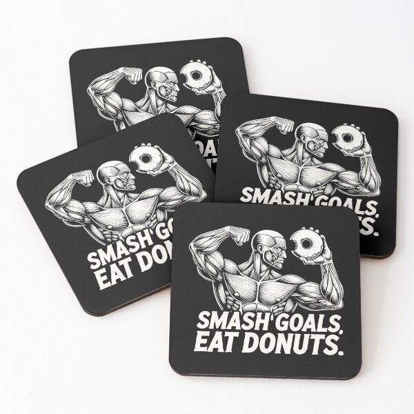 Item preview, Smash goals, eat donuts | Motivational/Inspirational series | designed and sold by pafkrusk.