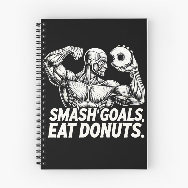 Item preview, Smash goals, eat donuts | Motivational/Inspirational series | designed and sold by pafkrusk.
