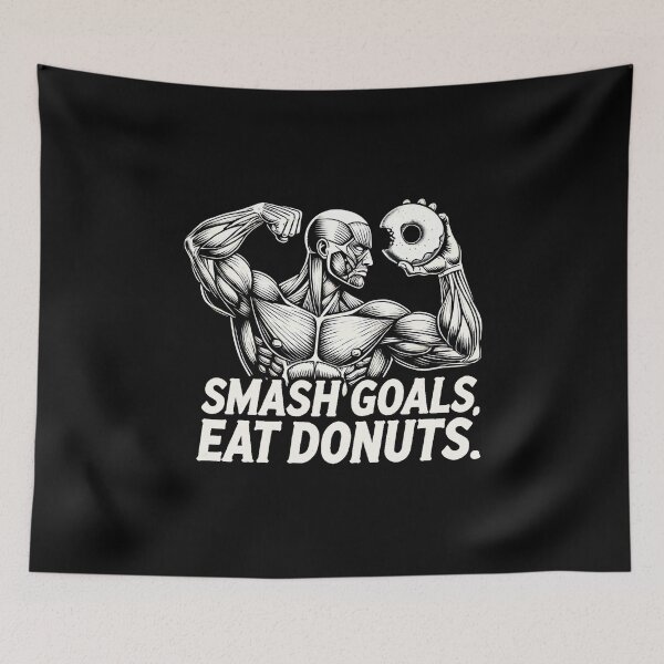 Item preview, Smash goals, eat donuts | Motivational/Inspirational series | designed and sold by pafkrusk.