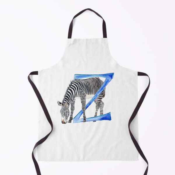 Item preview, z is for zebra, watercolour animal alphabet painting designed and sold by ChaseWilderness.