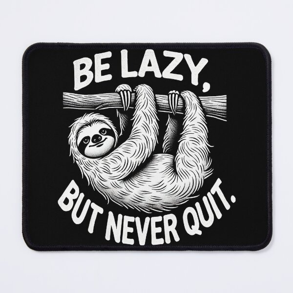 Item preview, Be Lazy, But Never Quit! | Motivational/Inspirational series | designed and sold by pafkrusk.