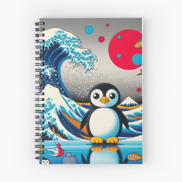 Item preview, Penguin in a Japanese Pop Art Style designed and sold by romeobravado.