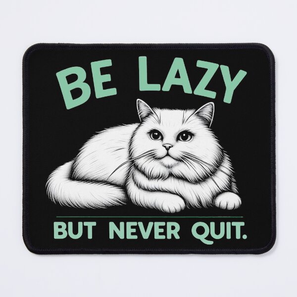 Item preview, Be Lazy, But Never Quit! | Motivational/Inspirational series | designed and sold by pafkrusk.