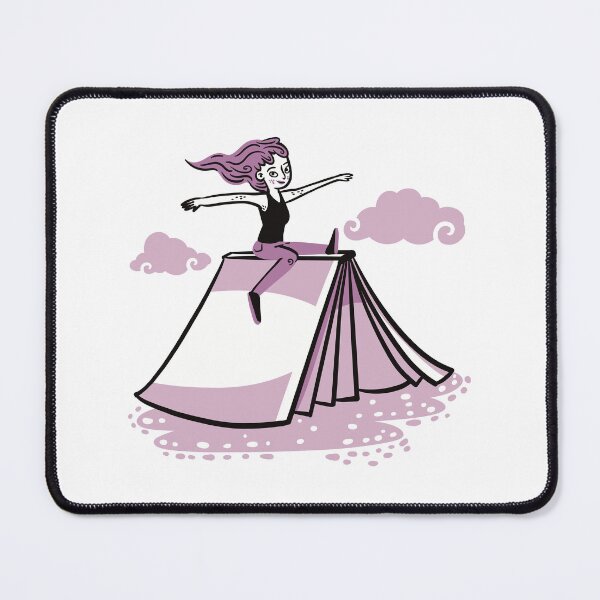 Item preview, Woman riding a book designed and sold by jasmineberry.
