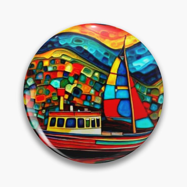 Item preview, Boat in fjord 1 designed and sold by George Hutton Hunter.