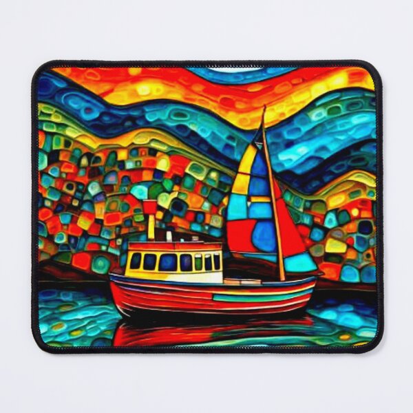 Item preview, Boat in fjord 1 designed and sold by George Hutton Hunter.
