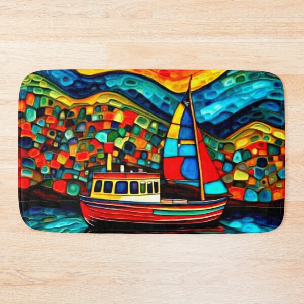 Item preview, Boat in fjord 1 designed and sold by George Hutton Hunter.