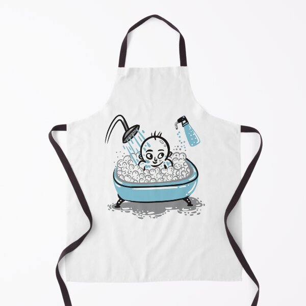 Item preview, Boy and bath water in blue designed and sold by jasmineberry.