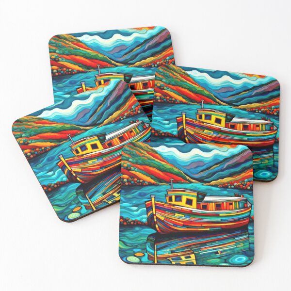 Item preview, Boat in fjord 4 designed and sold by George Hutton Hunter.