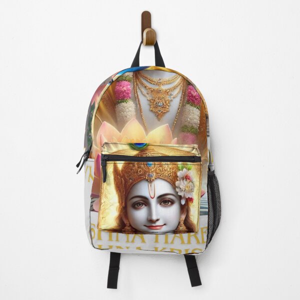 Artikelvorschau, Hare Krishna Maha Mantra mit göttlichen Krishna-Bildern – Spirituelle Hingabe, Meditation und Bhakti-Kunst entworfen und verkauft von raiseyourvibe1.