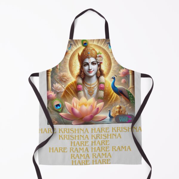 Item preview, Hare Krishna Maha Mantra with Divine Krishna Imagery – Spiritual Devotion, Meditation, and Bhakti Art designed and sold by raiseyourvibe1.