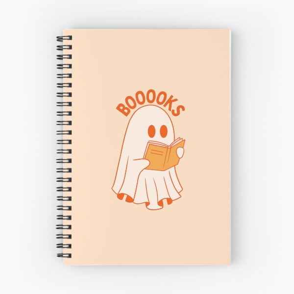 Item preview, ghost reading booooks orange  designed and sold by catdiasart.