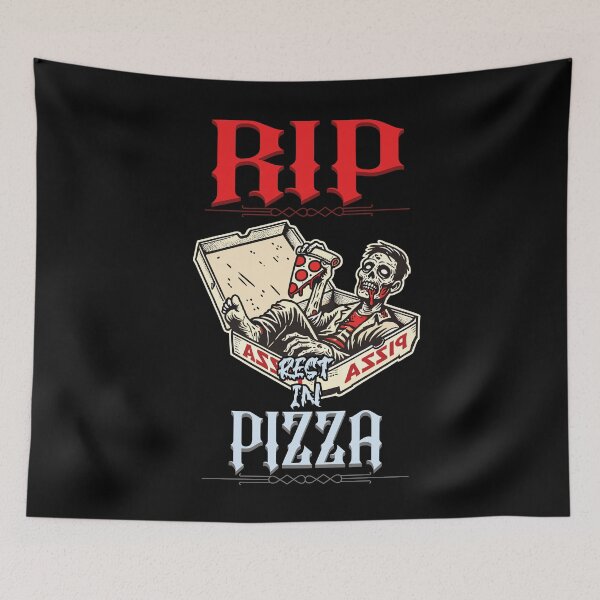 Item preview, Spooky Funny Pizza Lover Zombie designed and sold by LuminOrb.