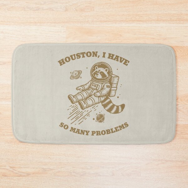 Item preview, Funny Raccoon in Space - 'Houston, I Have So Many Problems' designed and sold by Rott515.
