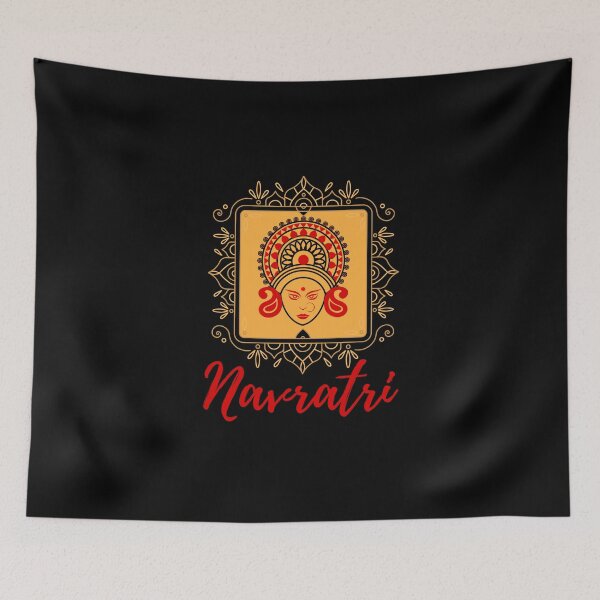Item preview,  Navratri devi face and rangoli design 7 designed and sold by mndesignworx.