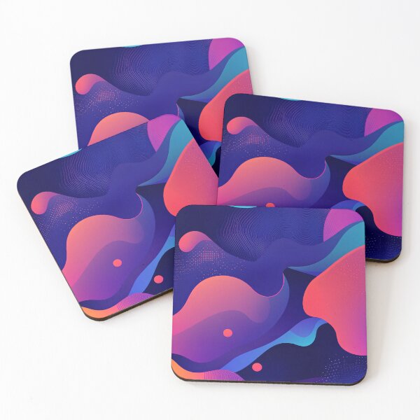 Item preview, Flowing Shapes in Gradient Colors designed and sold by Fab-Haven.