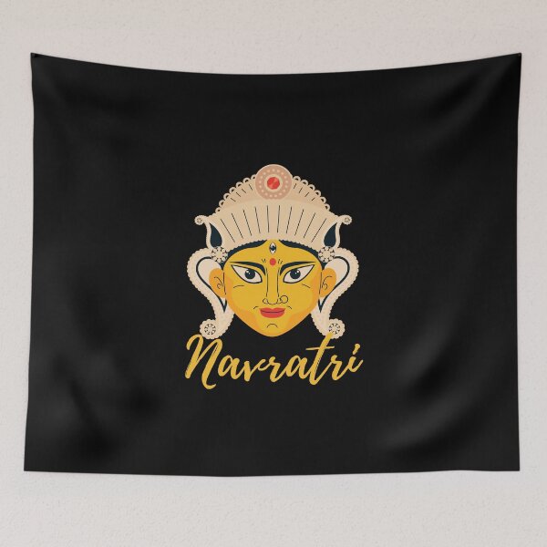Item preview, Navratri devi face  of durga Ma and rangoli design 8 designed and sold by mndesignworx.