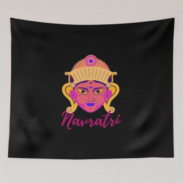 Item preview, Navratri devi face  of durga Ma and rangoli design 9 designed and sold by mndesignworx.