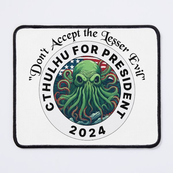 Item preview, CTHULU FOR PRESIDENT 2024 WHITE designed and sold by Marni Scofidio Desi9ns.