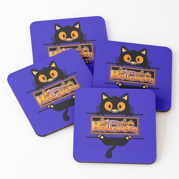 Item preview, Small Sweet Hallowen cat ,,Happy Halloween" designed and sold by BoxerStyle.