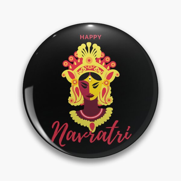 Item preview, Navratri devi face and rangoli design 6 designed and sold by mndesignworx.