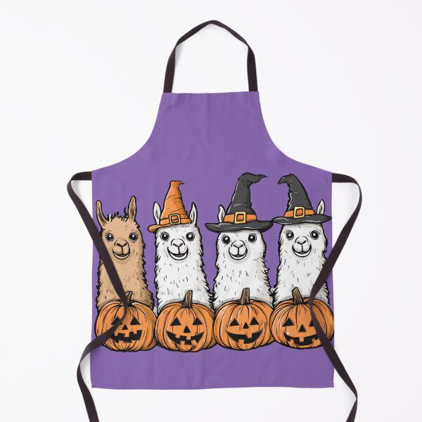 Artikelvorschau, Halloween Llamas in Witch Hats T-Shirt, Cute Cartoon Style for Halloween, Spooky and Playful Design, wallart entworfen und verkauft von ZloppyDesign.