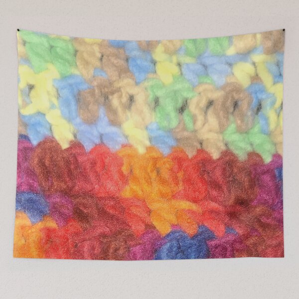 Item preview, Colourful Crocheted Fabric designed and sold by larissa-myrie.