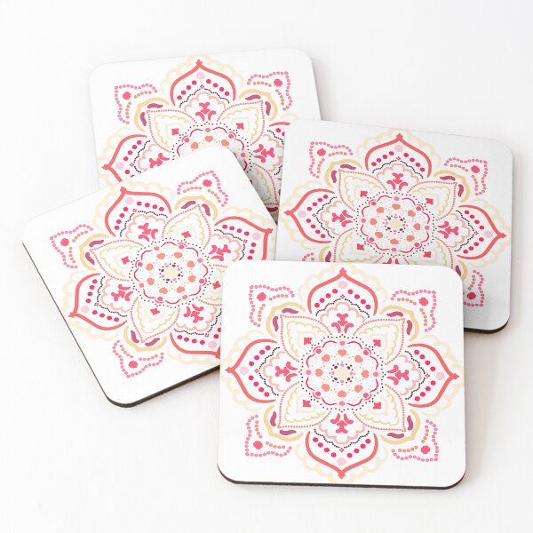 Item preview, Pink Yellow Mandala Flower  designed and sold by ART SIFA.