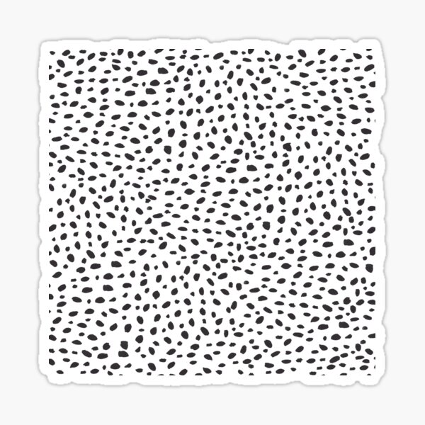 Watercolour Dots - Black Sticker