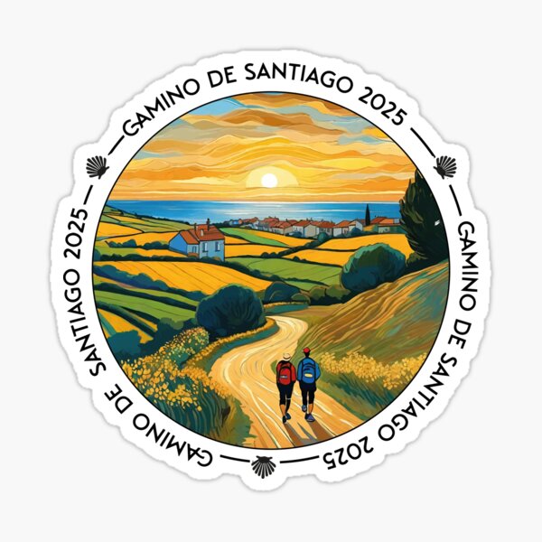 Artikel-Vorschau von CAMINO DE SANTIAGO-SPANIEN-zwei Rucksacktouristen 2025, designt und verkauft von designkb.