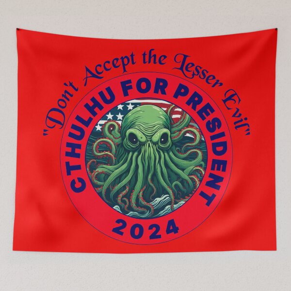 Item preview, CTHULU FOR PRESIDENT 2024 PATRIOTIC 2 designed and sold by Marni Scofidio Desi9ns.