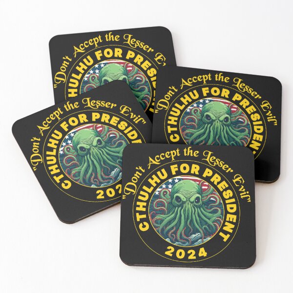 Item preview, CTHULU FOR PRESIDENT 2024 BEE YELLOW designed and sold by Marni Scofidio Desi9ns.