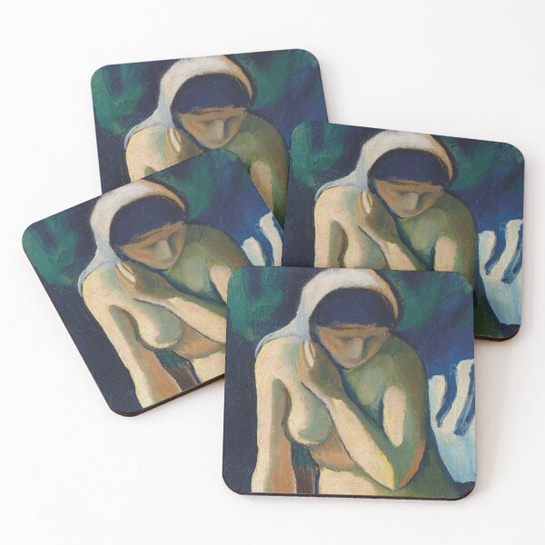 Item preview, August Macke, naked girl with headscarf designed and sold by Mauswohn.