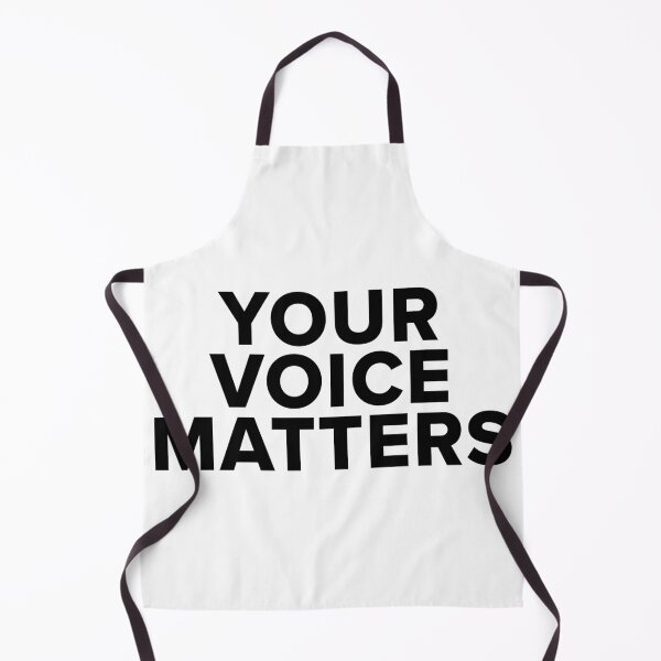 Item preview, Copie de Your Voice Matters – Empowering Statement Design - black text designed and sold by NiceHatHarry.