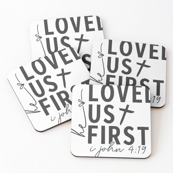 Item preview, HE LOVED US FIRST 1 JOHN 4:19 CLASSIC TSHIRT designed and sold by giftsthekingdom.