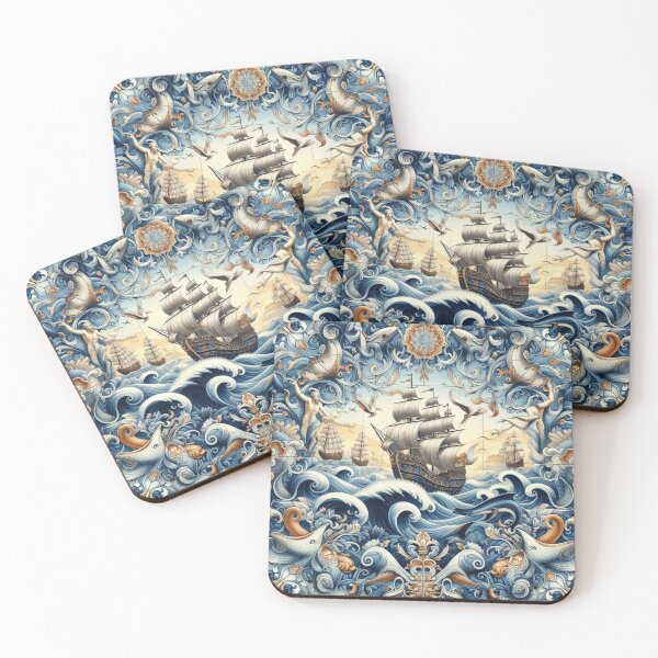 Item preview, A Portuguese Tile Tale - Caravela Odyssey designed and sold by desAIgns by Rosa.