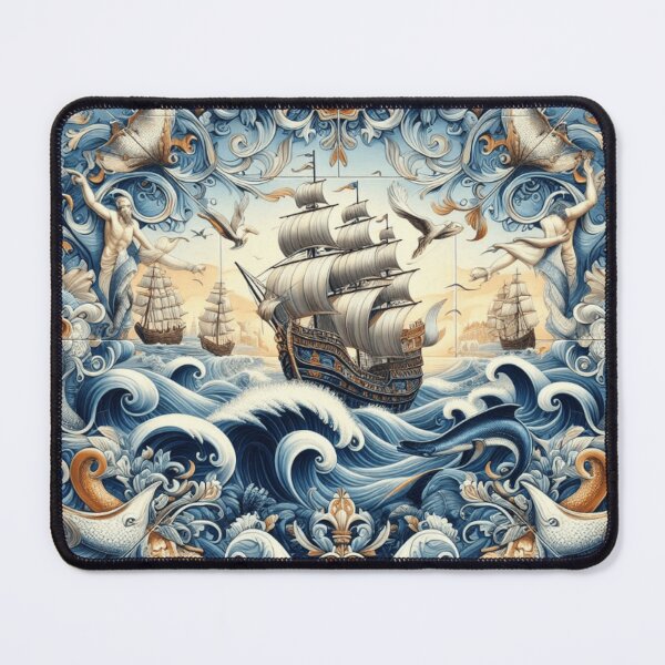Item preview, A Portuguese Tile Tale - Caravela Odyssey designed and sold by desAIgns by Rosa.