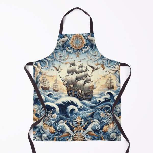Item preview, A Portuguese Tile Tale - Caravela Odyssey designed and sold by desAIgns by Rosa.