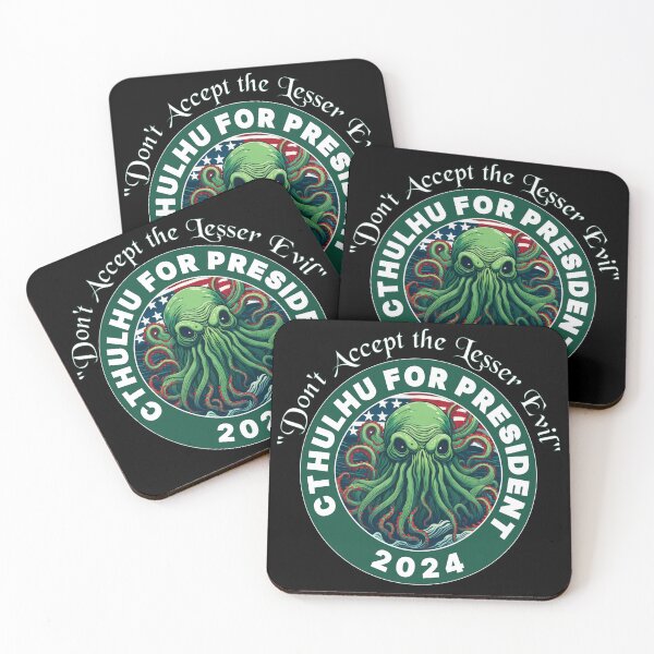 Item preview, CTHULU FOR PRESIDENT 2024 GREEN 2 designed and sold by Marni Scofidio Desi9ns.