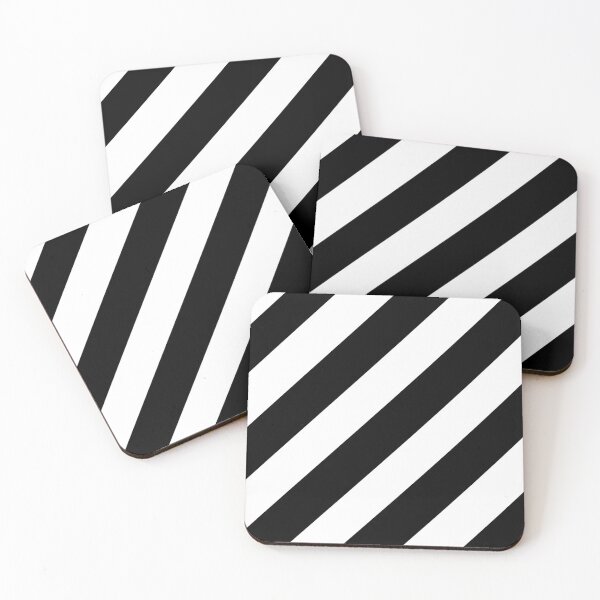 Item preview, Black and white colors vertical pattern  designed and sold by Designfs.
