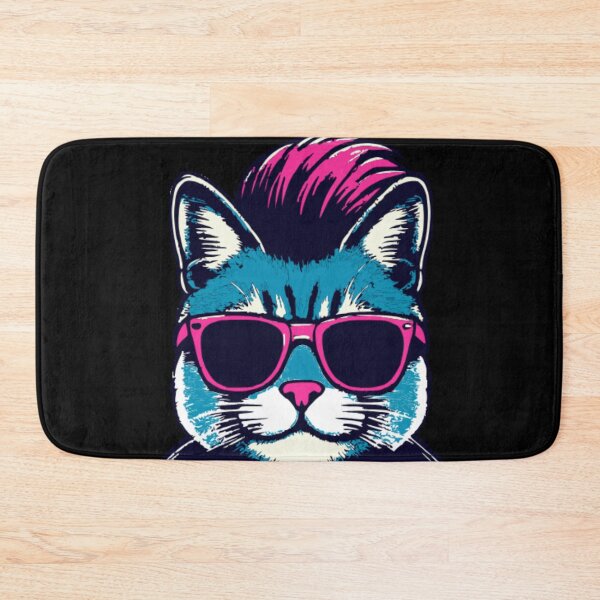 Item preview, 80s Pop Art Cat - Modern Pop Art | City Pop Art Punk Style designed and sold by Kubala.