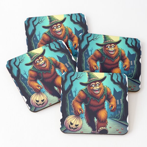 Item preview, Sasquatch in green hat trick or treat designed and sold by kjp-design.