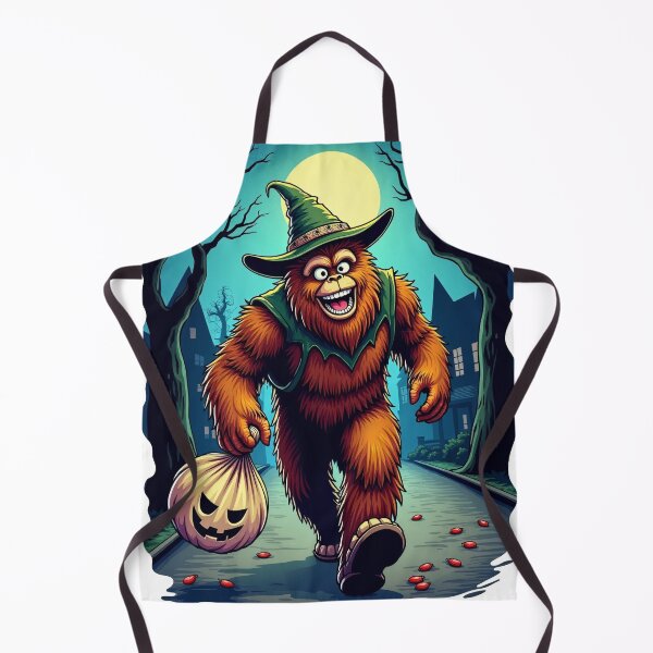 Item preview, Sasquatch in green hat trick or treat designed and sold by kjp-design.