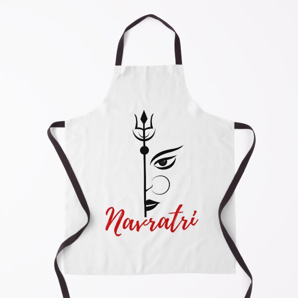 Item preview, minimalistic Navratri devi face and rangoli design 18 designed and sold by mndesignworx.