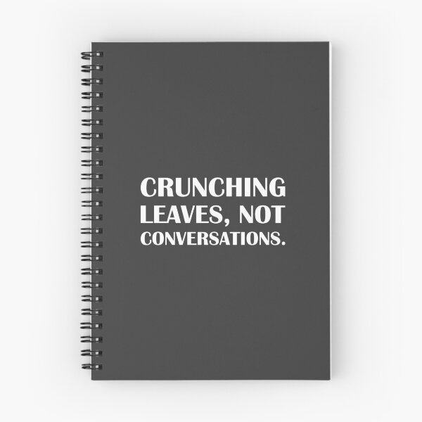 Item preview, Crunching Leaves, Not Conversations. / Introvert Joke Funny T-Shirt Label designed and sold by introvertvibes.