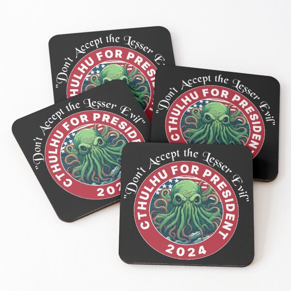 Item preview, CTHULU FOR PRESIDENT 2024 RED designed and sold by Marni Scofidio Desi9ns.