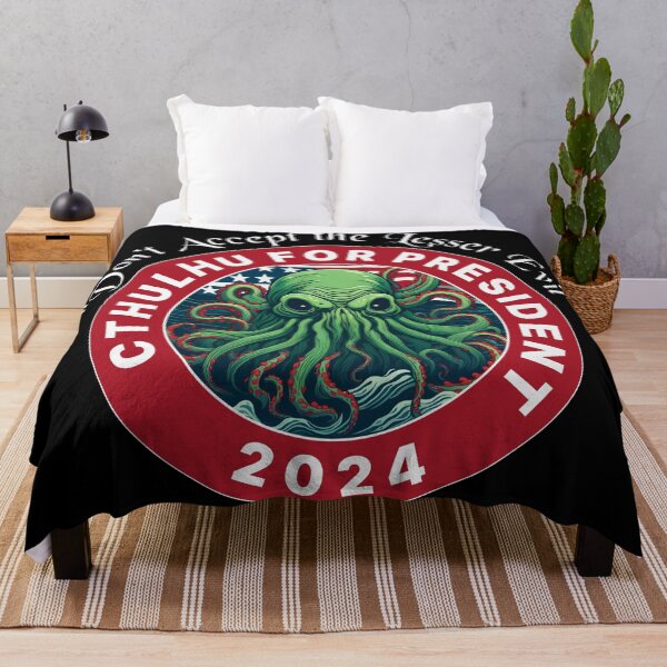 Item preview, CTHULU FOR PRESIDENT 2024 RED designed and sold by Marni Scofidio Desi9ns.