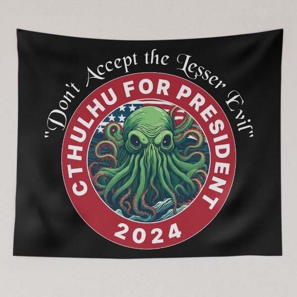 Item preview, CTHULU FOR PRESIDENT 2024 RED designed and sold by Marni Scofidio Desi9ns.