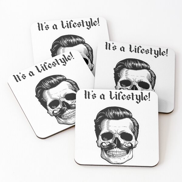 Item preview, Mustache lifsestyle skull! designed and sold by Rad Radwa.