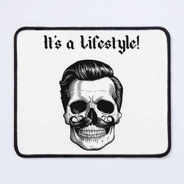 Item preview, Mustache lifsestyle skull! designed and sold by Rad Radwa.